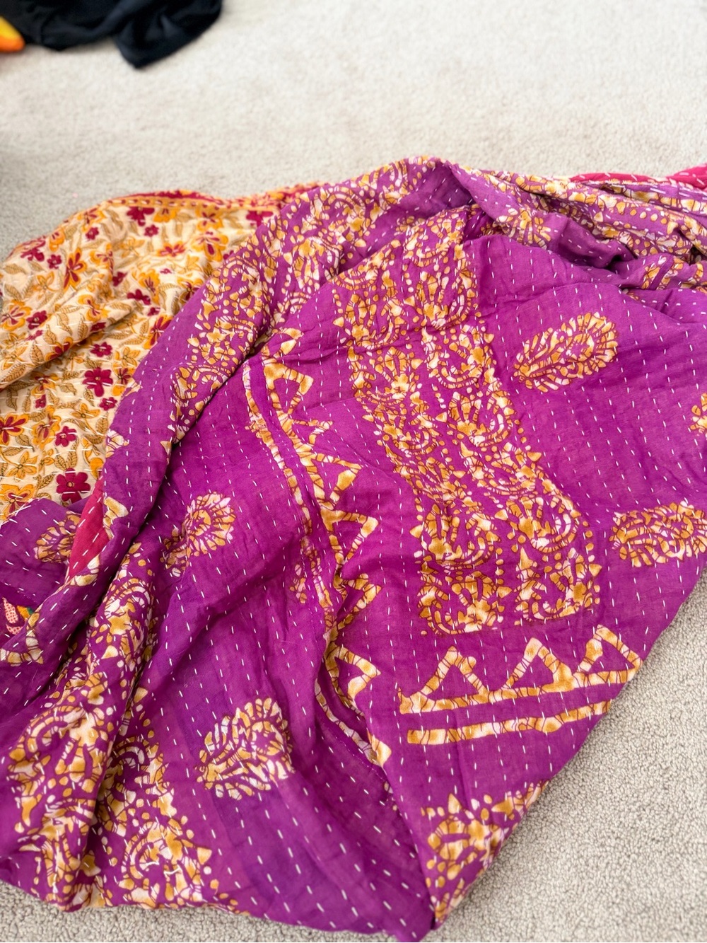Handmade Kantha Blanket - Picture 5 of 5